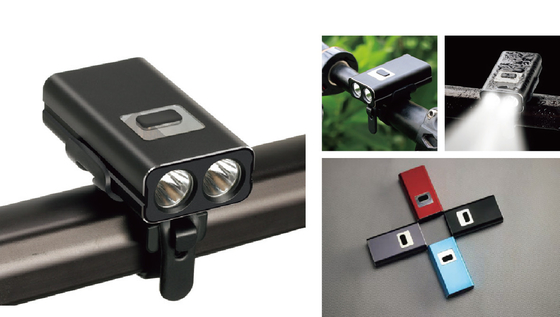 USB 재충전이 가능한 4 광모드 500 루멘을 타는 밤 동안 수퍼 브라이트 자전거 빛