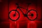 상수 3D 자전거는 LED 라이트 IPX4 ABS 화려한 방수를 말했습니다